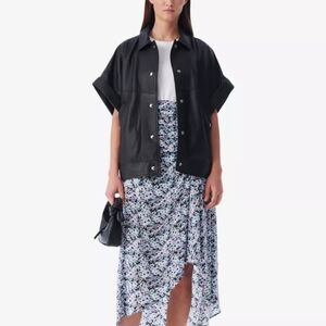 IRO PARIS fano oversized leather jacket